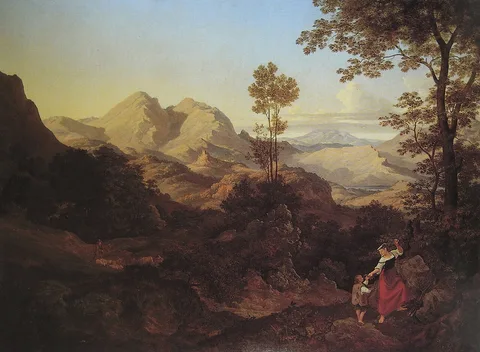 Ernst Fries, Roman mountain landscape
