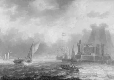 Peter van de Velde, Fortress on a Riverbank