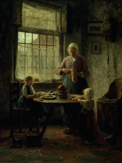 Evert Pieters, A Family Meal