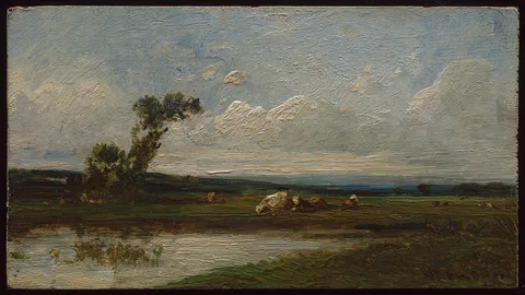 Léon-Victor Dupré, Water Meadows and Cattle