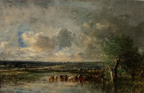 Léon-Victor Dupré, Flooded Pasture