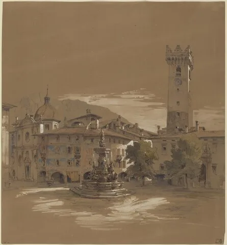 Albert Emil Kirchner, View of Trento