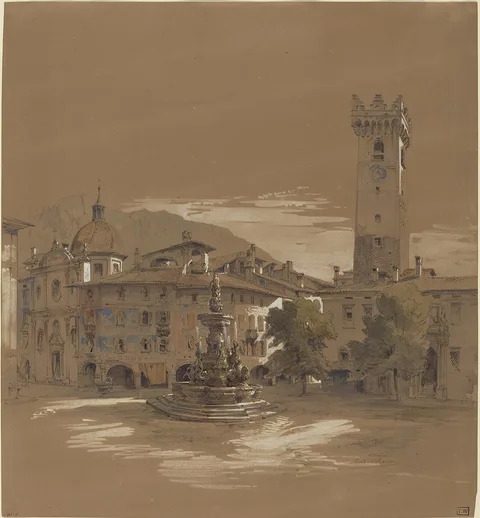 Albert Emil Kirchner, View of Trento