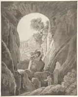 Jacob Wilhelm Mechau, The Caves of Acradina near Syracuse in Sicily