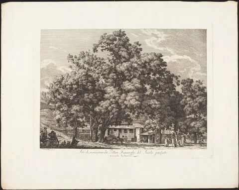 Jacob Wilhelm Mechau, Sito di ricreazione dei Pittori Fiaminchi del Secolo passato a Monte Testaccio