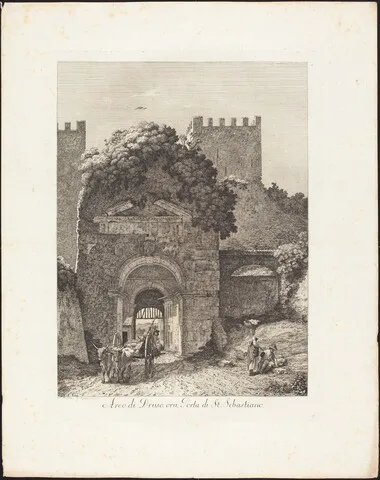 Jacob Wilhelm Mechau, Arco di Druso, ora porta di San Sebastiano