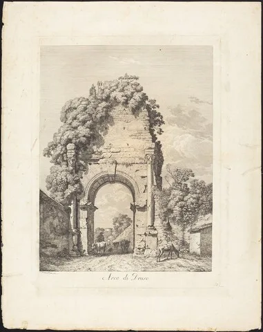 Jacob Wilhelm Mechau, Arco di Druso