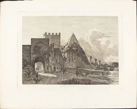 Jacob Wilhelm Mechau, Porta di San Paolo