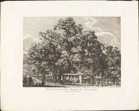 Jacob Wilhelm Mechau, Sito di ricreazione dei Pittori Fiaminchi del Secolo passato a Monte Testaccio