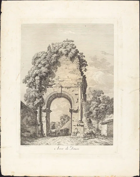 Jacob Wilhelm Mechau, Arco di Druso