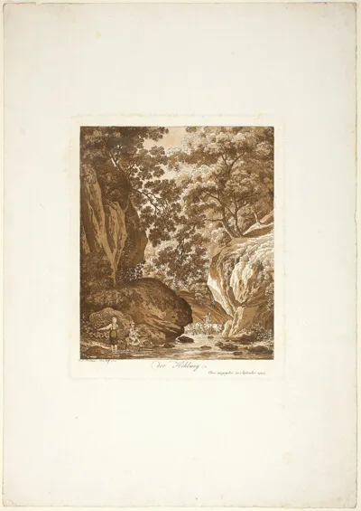 Jacob Wilhelm Mechau, The Ravine (Der Hohlweg)