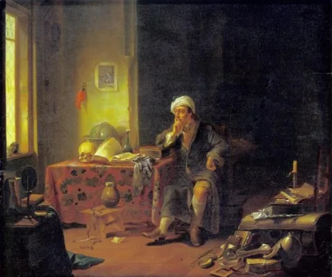 Justus Juncker, A Scholar in his Study