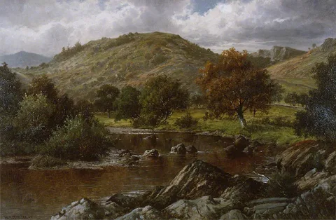 William Henry Mander, On the Lledr above Lledr Bridge