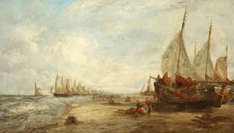 William Joseph J. C. Bond, The Beach at Scheveningen