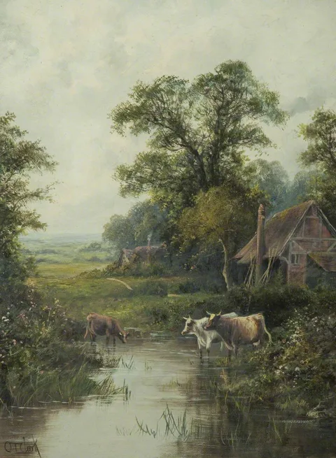 Octavius Clark, Landscape with Cows
