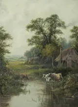 Octavius Clark, Landscape with Cows