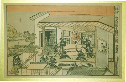 Toyokuni, Scene #10 from The Lives of the Loyal Retainers (Chushingura)
