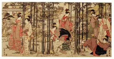 Toyokuni, The Fifth Month, a Set of Three (Gogatsu sambukutsui), from the series "Twelve Months by the Twin Brushes of Toyohiro and Toyokuni (Toyohiro Toyokuni ryoga juni ko)"