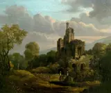 William Shayer the Elder, Landscape with a Ruined Castle