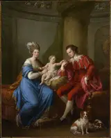 Angelica Kauffman, Edward Smith Stanley (1752–1834), Twelfth Earl of Derby, Elizabeth, Countess of Derby (Lady Elizabeth Hamilton, 1753–1797), and Their Son (Edward Smith Stanley, 1775–1851)
