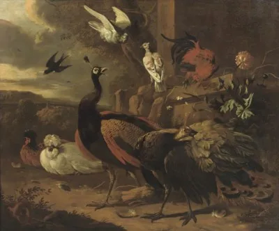 Melchior de Hondecoeter, Poultry Yard
