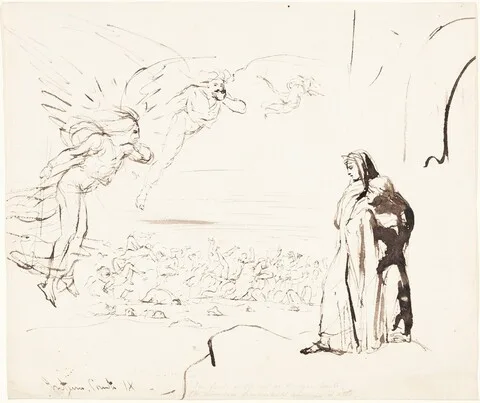 William Etty, Scene from the Inferno (canto IX)