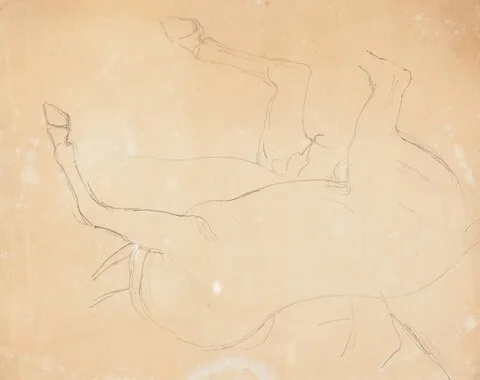 William Etty, Study of a Horse [verso]