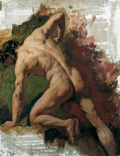 William Etty, Male Nude Sawing