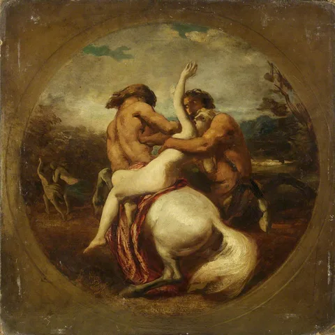 William Etty, Centaurs and Nymphs (recto)