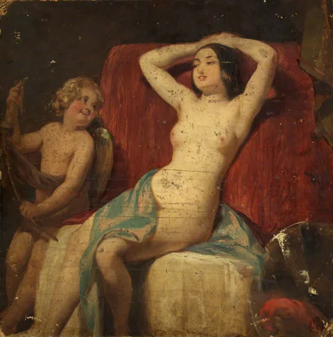 William Etty, Venus and Cupid (verso)