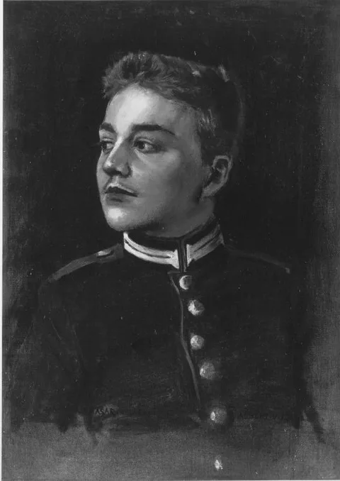 Albert von Keller, Son of the artist in uniform