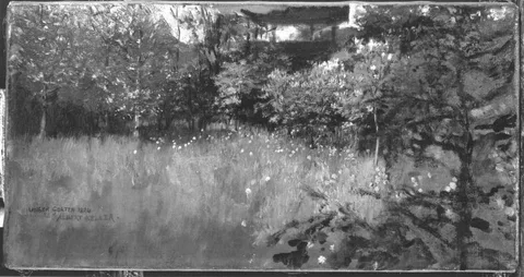 Albert von Keller, In the artist's garden