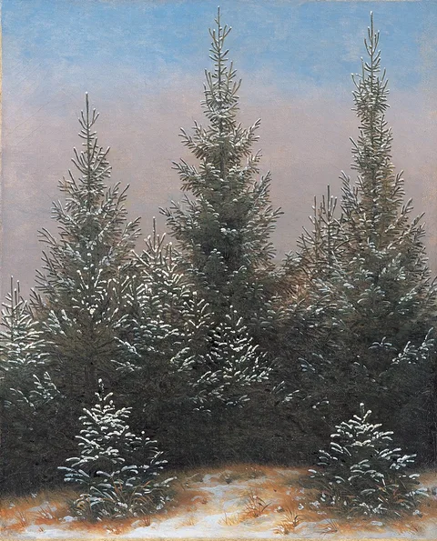 Caspar David Friedrich, Spruce thicket in the snow