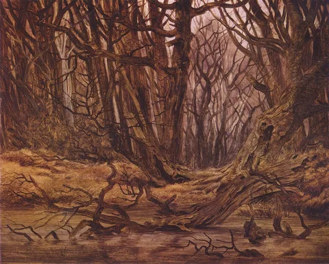 Caspar David Friedrich, Forest in late autumn