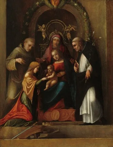 Antonio da Correggio, The Mystic Marriage of Saint Catherine