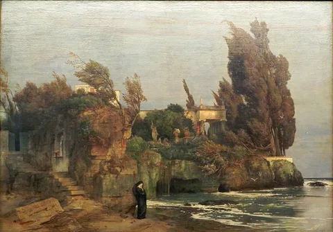 Arnold Böcklin, Villa by the Sea