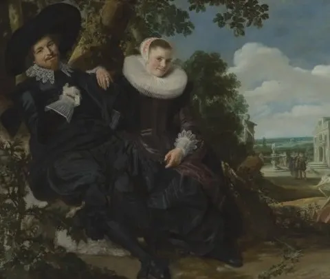 Frans Hals, Portrait of a Couple in a Landscape, probably Isaac Abrahamsz Massa (1586-1643) and Beatrix van der Laen (1592-1639)