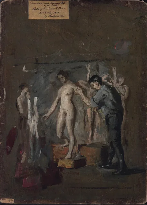 Thomas Eakins, Sketch for William Rush and His Model
