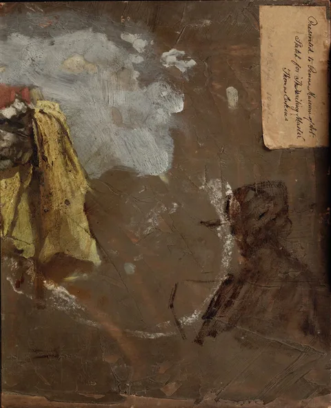 Thomas Eakins, Sketch of a Man and Study of Drapery