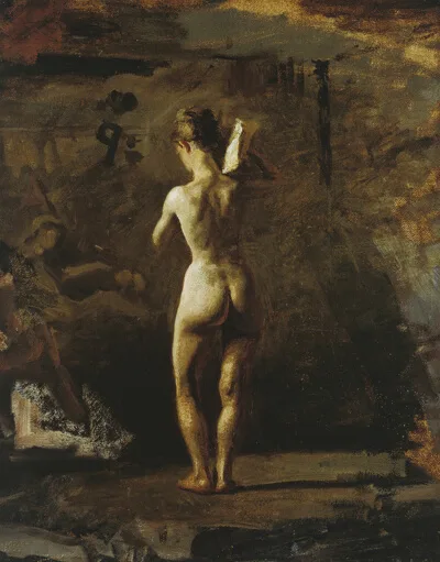 Thomas Eakins, Study for "William Rush Carving His Allegorical Figure of the Schuylkill River"