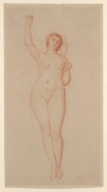 Alexandre Cabanel, Study for "The Hours," Hôtel Pereire, Paris