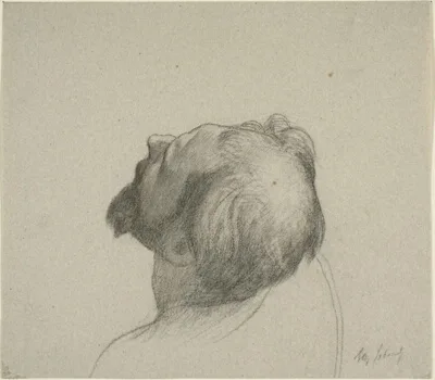 Alexandre Cabanel, Study of Man's Upturned Head