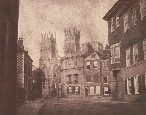 William Henry Fox Talbot, A Scene in York: York Minster from Lop Lane