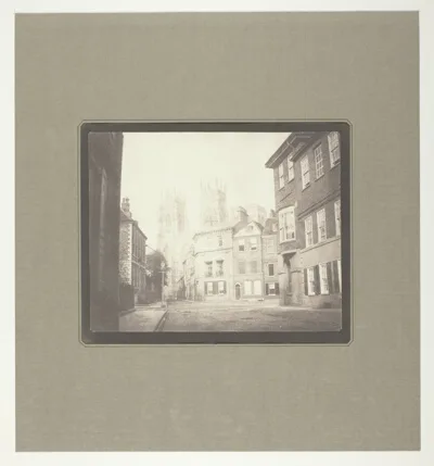 William Henry Fox Talbot, "A Scene in York" - York Minster from Lop Lane