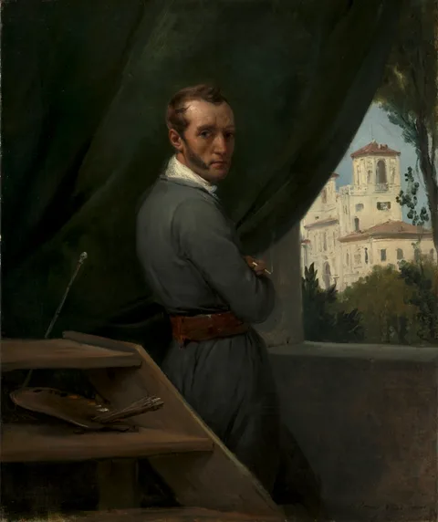 Horace Vernet, Self-Portrait in Rome