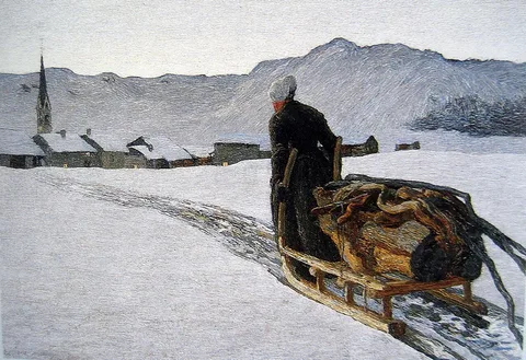 Giovanni Segantini, Return from the Forest