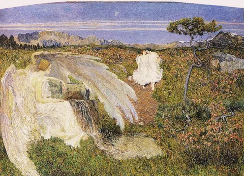 Giovanni Segantini, Love at the Fountain of Life