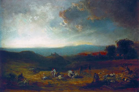 Mihály Munkácsy, The Battlefield of Isaszeg