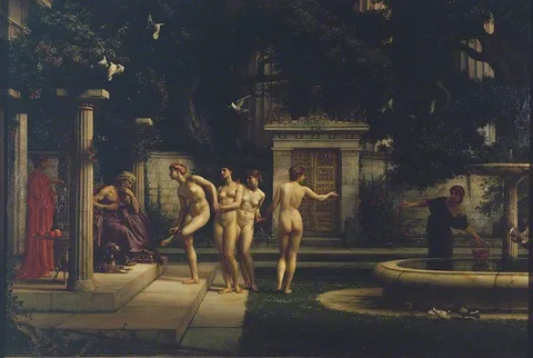 Edward Poynter, A Visit to Aesculapius