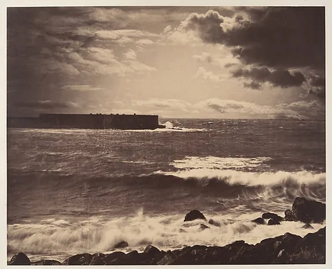 Gustave Le Gray, [The Great Wave, Sète]